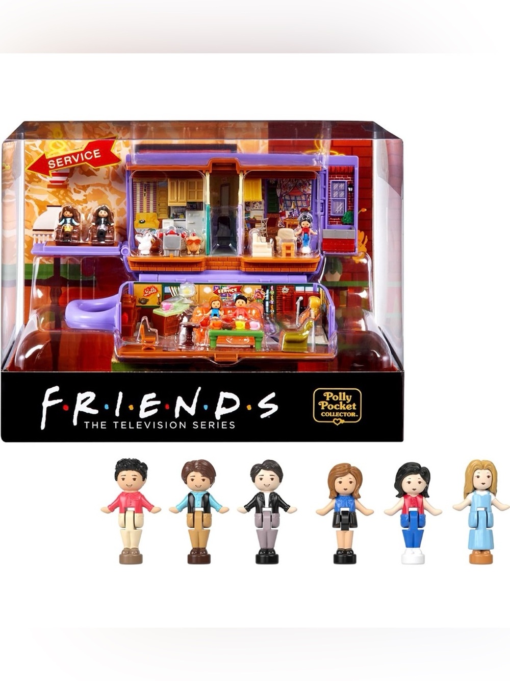 NIB - Friends x Polly Pocket Compact shaped as iconic Central Perk coffee cup